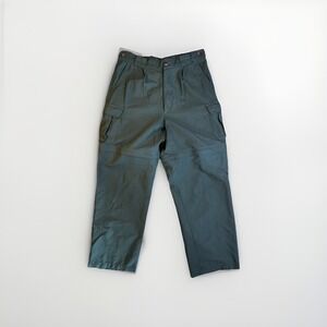 TravelSmith Pants Mens 34X30 Army Green Convertible Cargo Zip Off Hiking Outdoor